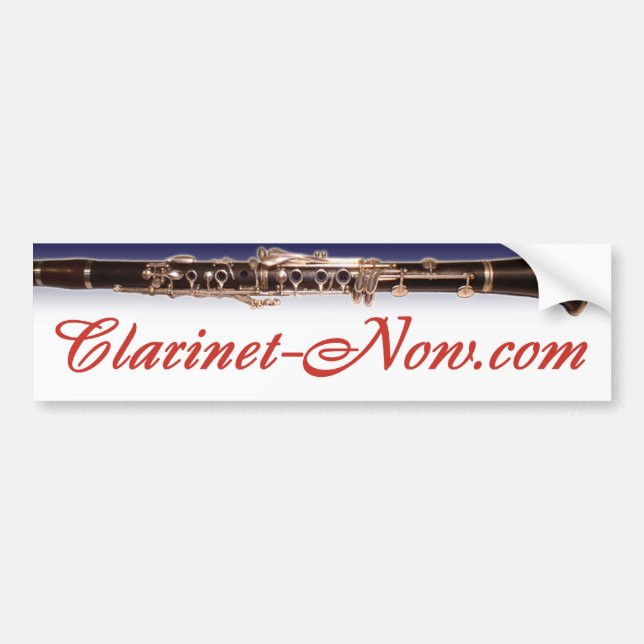 Clarinet-Now.com-Autoaufkleber Autoaufkleber (Vorne)
