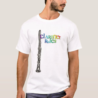 Clarinet ordnet Regenbogen an T-Shirt