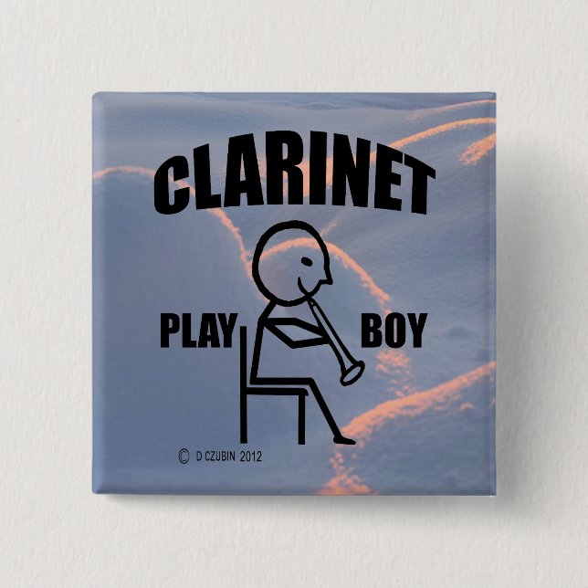 Clarinet Play Boy Button (Vorderseite)