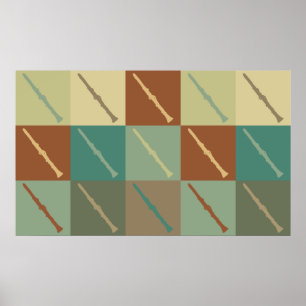 Clarinet Pop Art Poster