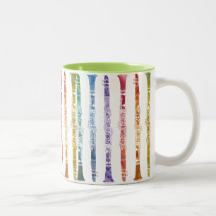 Clarinet-Regenbogen-Verpackung Zweifarbige Tasse