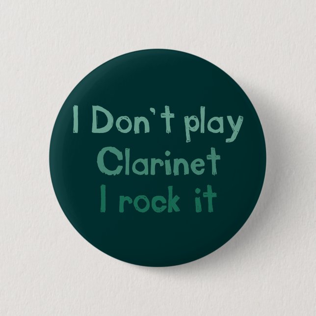 Clarinet Rock It Button (Vorderseite)