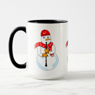 Clarinet Snowman Tasse