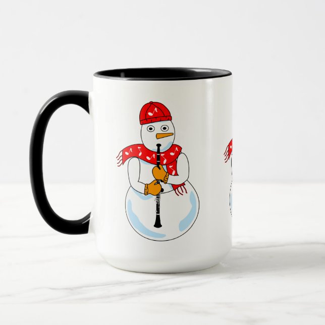 Clarinet Snowman Tasse (Links)