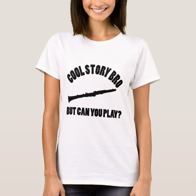 Clarinet-vektorentwürfe T-Shirt (Vorderseite)