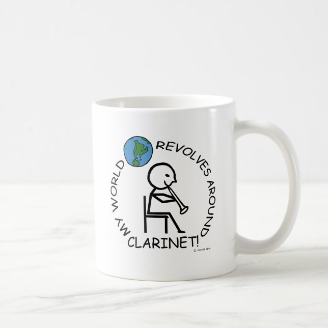 Clarinet-Welt rotiert herum Tasse (Rechts)