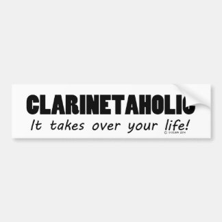 Clarinetaholic Autoaufkleber