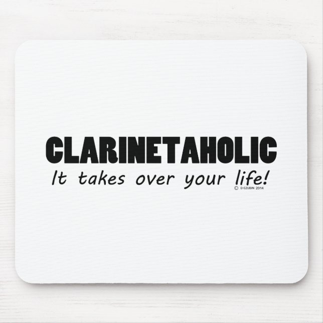 Clarinetaholic Mousepad (Vorne)