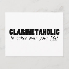 Clarinetaholic Postkarte
