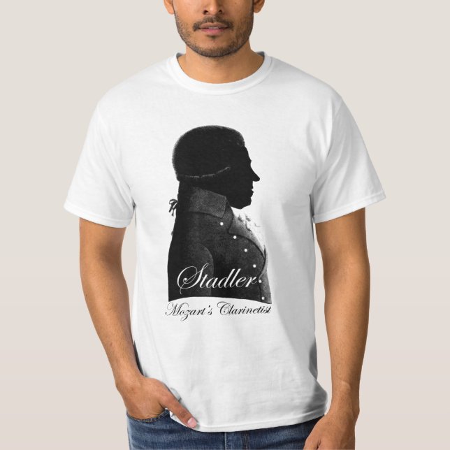 Clarinetist Anton Stadler und Komponist Mozart T-Shirt (Vorderseite)