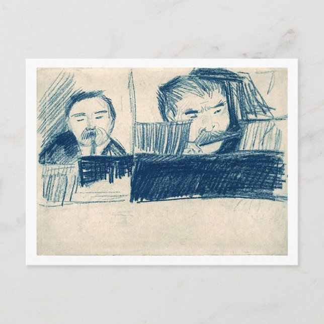 Clarinetist und Piccolo Player, Vincent van Gogh Postkarte (Vorderseite)