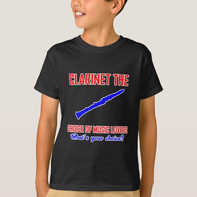 Clarinetliebhaberentwurf T-Shirt (Vorderseite)