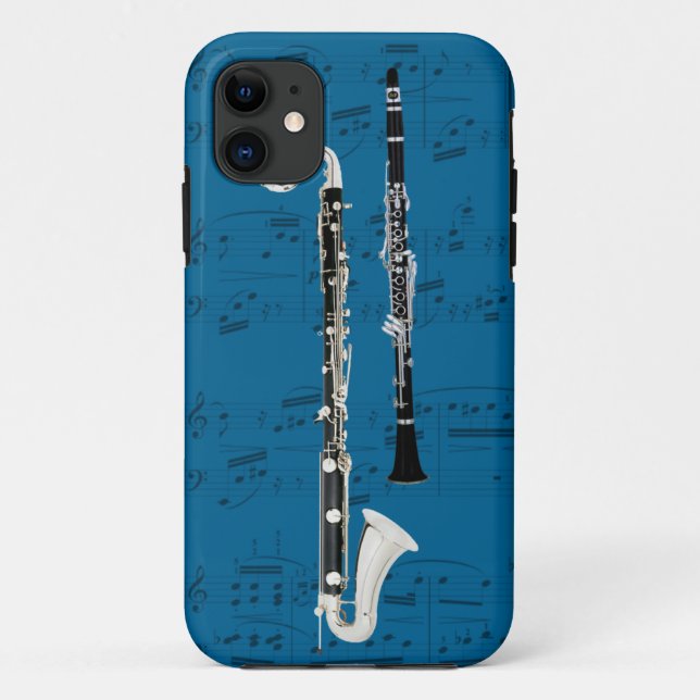 Clarinets u. Musiktelefonkasten. Auswahlfarbe Case-Mate iPhone Hülle (Rückseite)