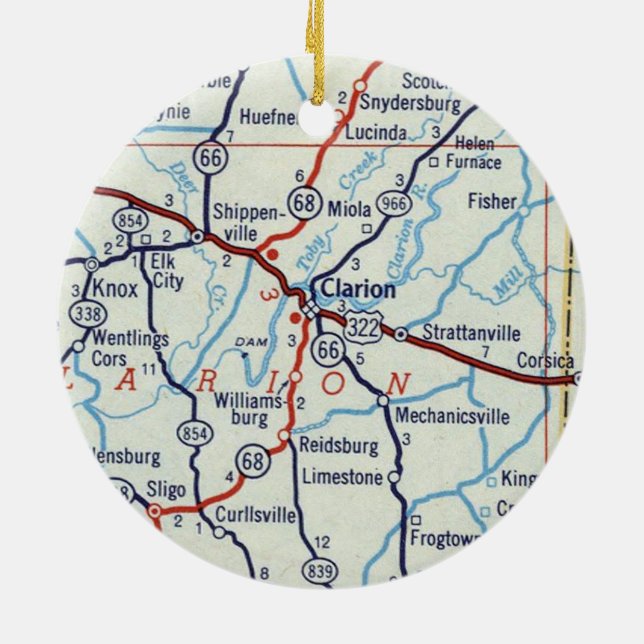 Clarion PA Keramik Ornament (Hinten)