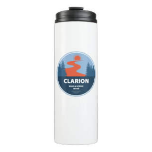 Clarion Wild und Landschaftlicher Fluss Thermosbecher