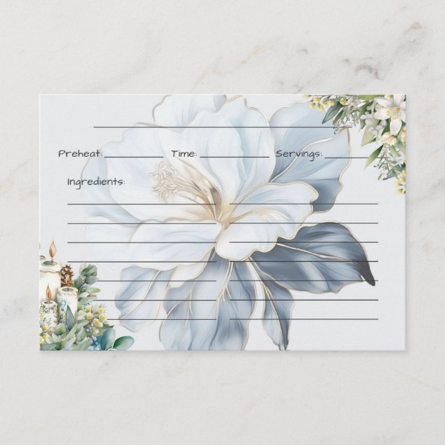 Clarity Recipe Card Begleitkarte (Vorderseite)