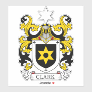 Clark Familienwappen Aufkleber