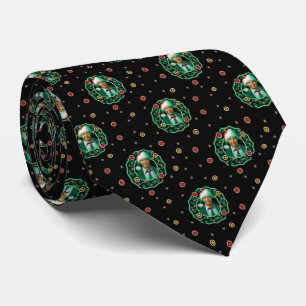 Clark Griswold Christmas Wreath Pattern Krawatte