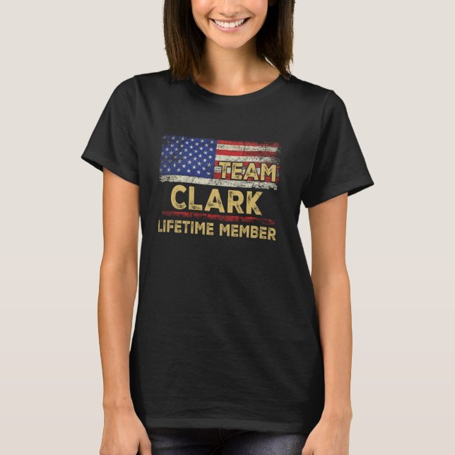 Clark Last Name Shirt Team Clark Lifetime Member (Vorderseite)
