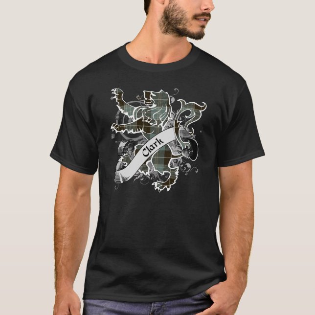 Clark Tartan Lion T-Shirt (Vorderseite)