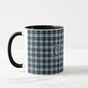 Clark Tartan mit Nachname Tasse