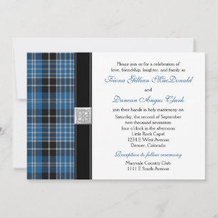 Clark Tartan Wedding Einladung Empfang