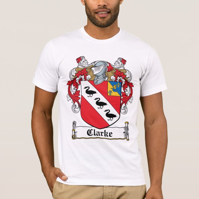 Clarke-Familienwappen T-Shirt (Vorderseite)