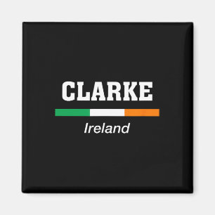 Clarke Irish Family Name St Patricks Day Irland F Magnet
