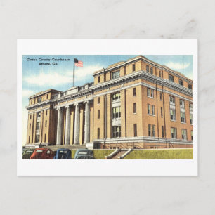 Clarke Landkreis Court House in Athen, Georgien Postkarte