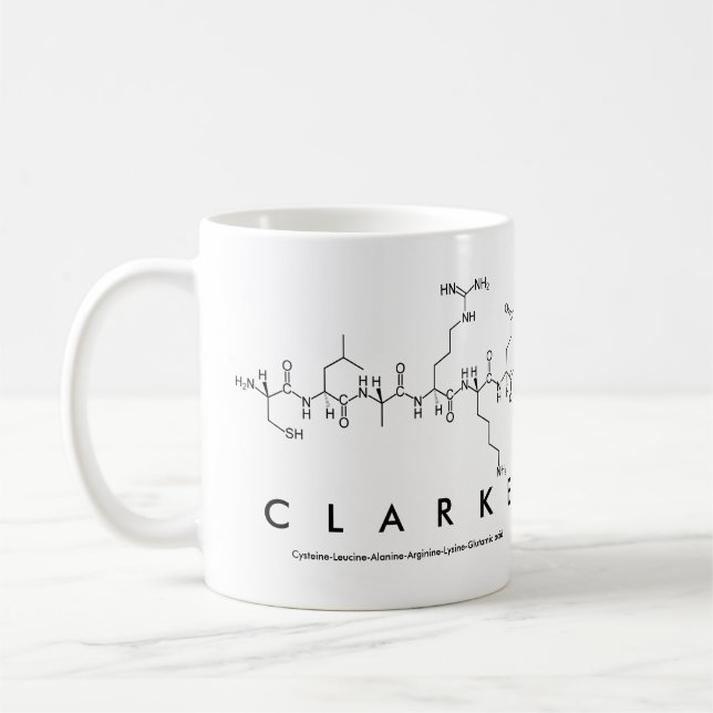 Clarke Peptidname Tasse (Links)