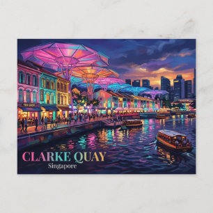 Clarke Quay Singapur Postkarte