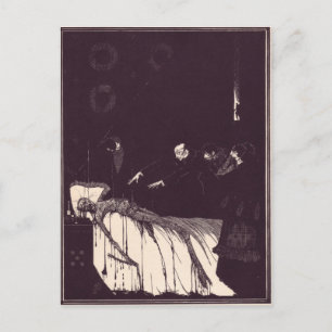 Clarke's Edgar Allan Poe Illustrationen Postkarte