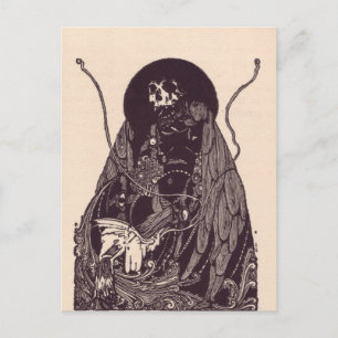 Clarke's Edgar Allan Poe Illustrationen Postkarte
