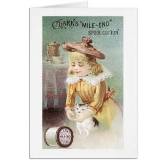 Clarks Girl with Kitten