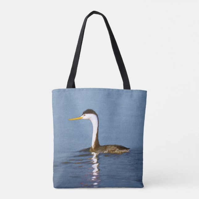 Clark's Grebe Painting - Original Bird Art (Rückseite)