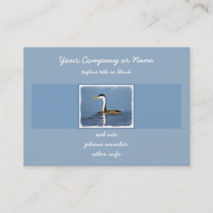 Clark's Grebe Painting - Original Bird Art Visitenkarte