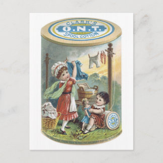 Clarks ONT Spool Cotton Postkarte