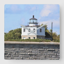 Clarks Point Leuchtturm, Mass. Uhr