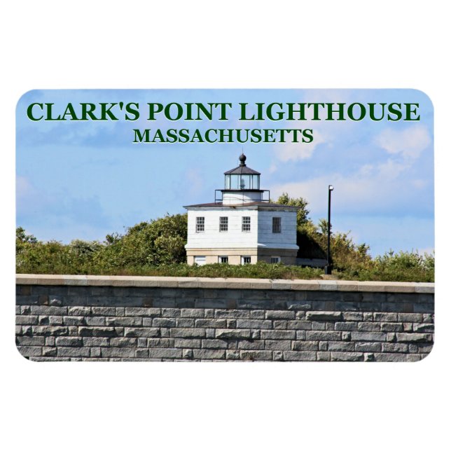 Clark's Point Lighthouse Massachusetts FlexiMagnet Magnet (Horizontal)