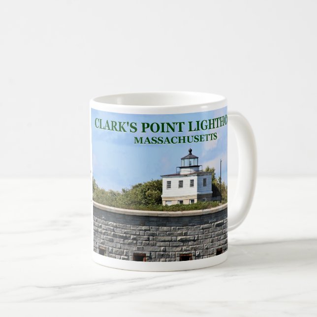 Clark's Point Lighthouse, Massachusetts Tasse (VorderseiteRechts)