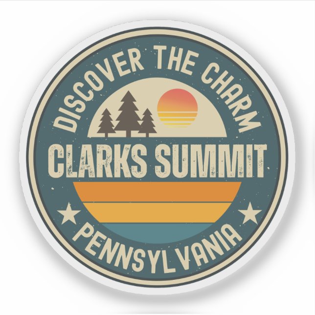 Clarks Summit, Pennsylvania Aufkleber (Vorderseite)