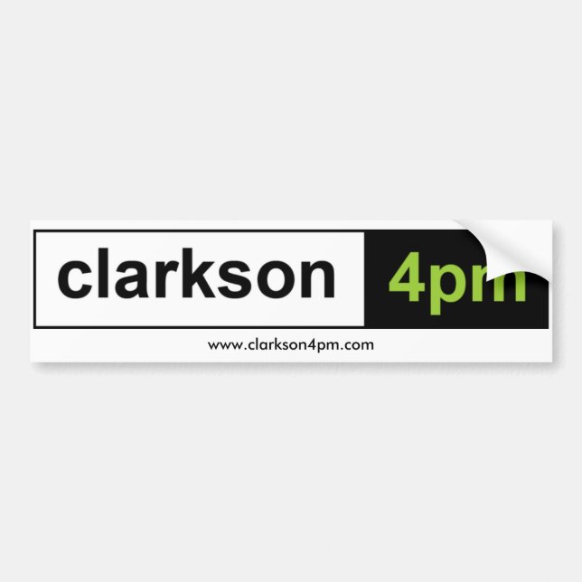 Clarkson4pm Autoaufkleber (Vorne)