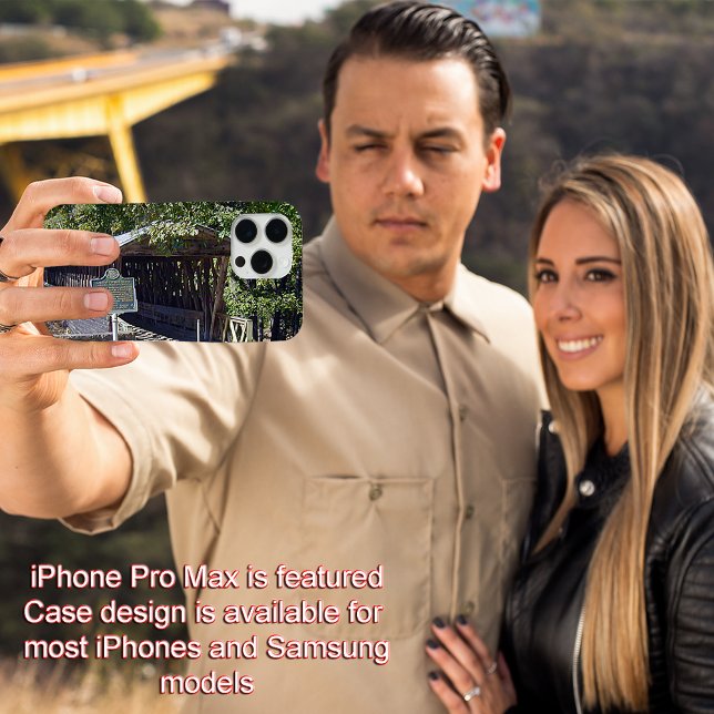 Clarkson Covered Bridge Alabama iPhone 15 & Prior Case-Mate iPhone Hülle (Clarkson Covered Bridge Alabama iPhone 15 Pro Max Case)