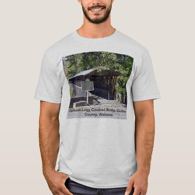 Clarkson Covered Brücke Alabama T-Shirt (Vorderseite)