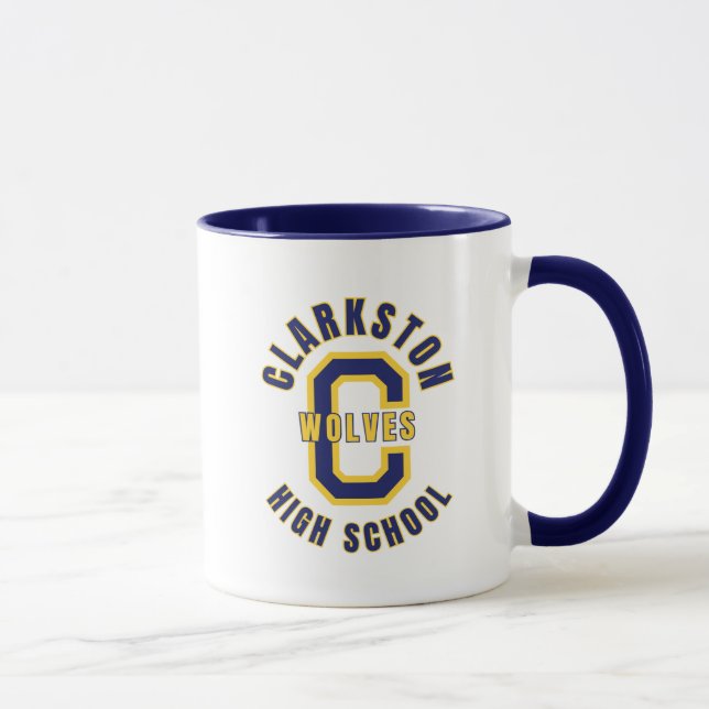 Clarkston High School Michigan Kaffeetasse (Rechts)