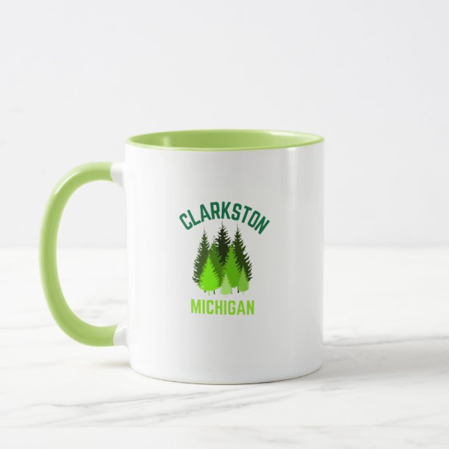 Clarkston Michigan Heimat Coffee Tasse (Links)