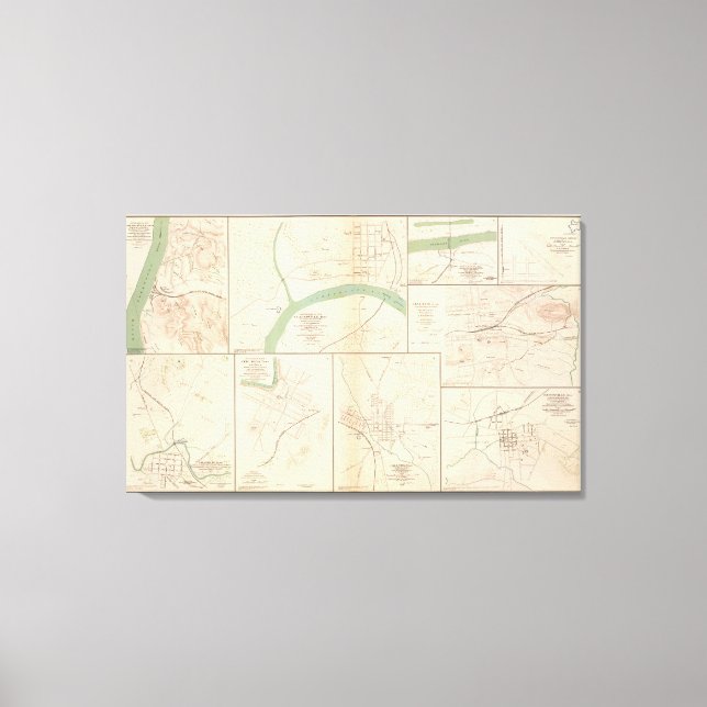 Clarksville, Tenn, Dalton, Ga Leinwanddruck (Vorderseite)