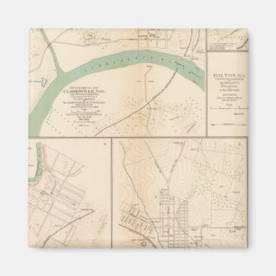 Clarksville, Tenn, Dalton, Ga Magnet