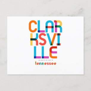 Clarksville Tennessee Mitte des Jahrhunderts, Pop- Postkarte
