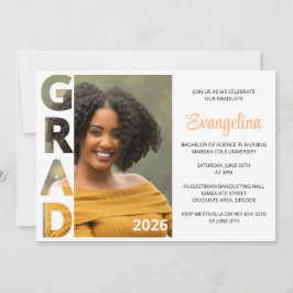 Class 2026 BSN Nursing Graduate Party Invitation